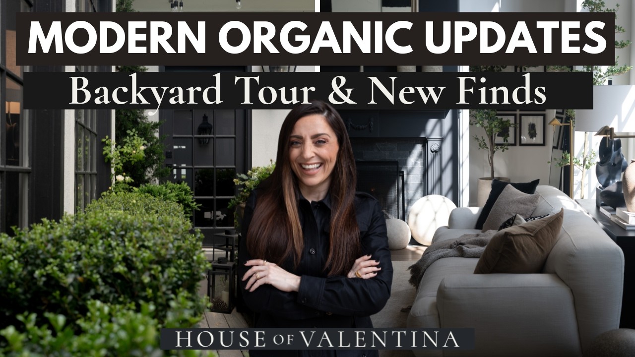 Backyard/Garden tour & Luxe for Less Organic Modern new in finds you will FREAK over!
