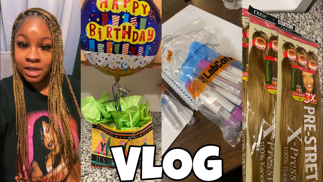 VLOG: Phlebotomy ￼class | Shopping | Hair appointments & More…