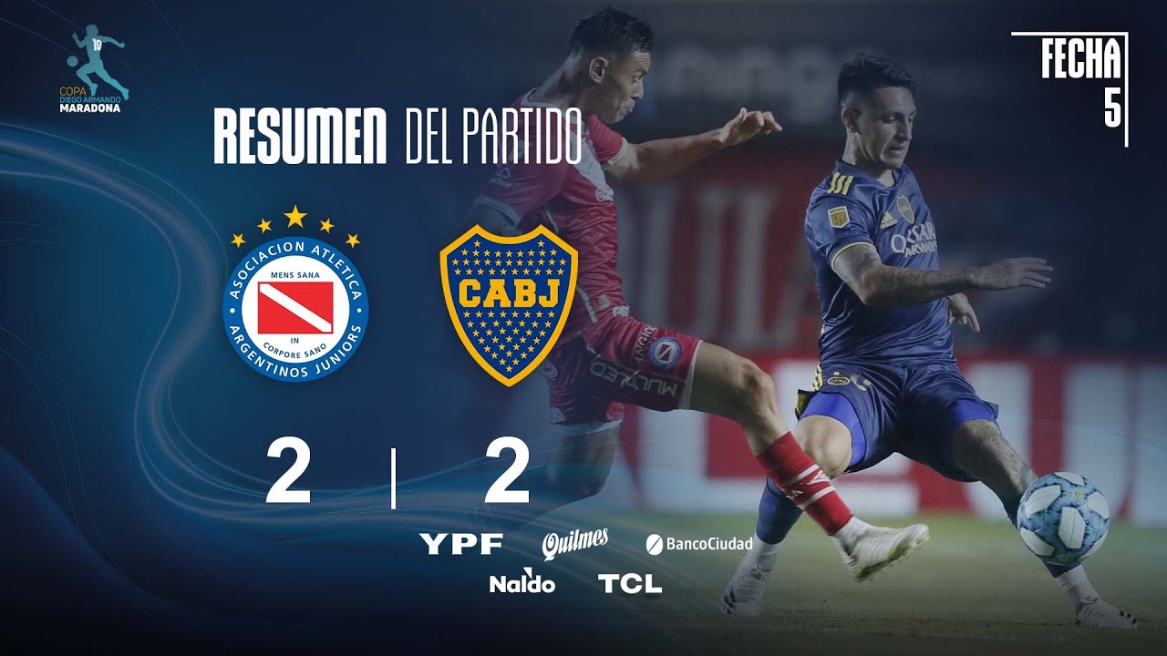 Copa Diego Maradona | Fases | Fecha 5 | resumen de Argentinos - Boca