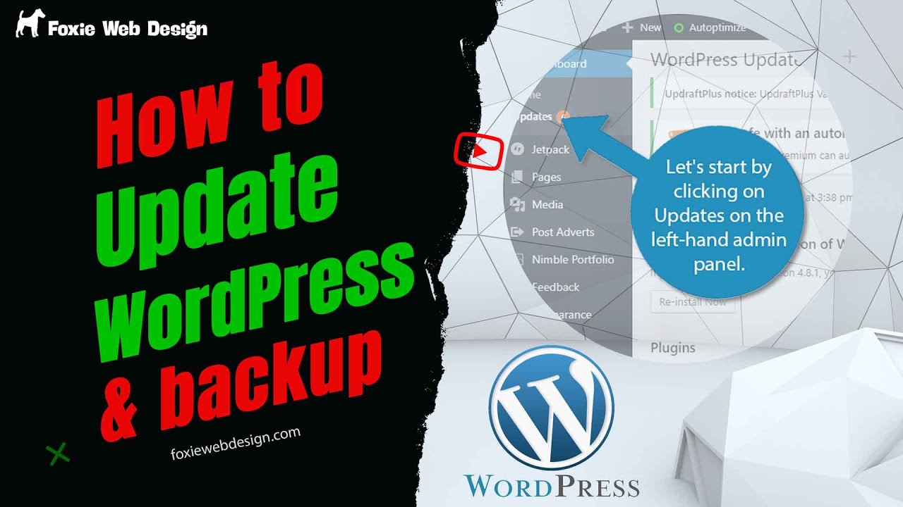 WordPress Maintenance — How to update and backup your Wordpress website