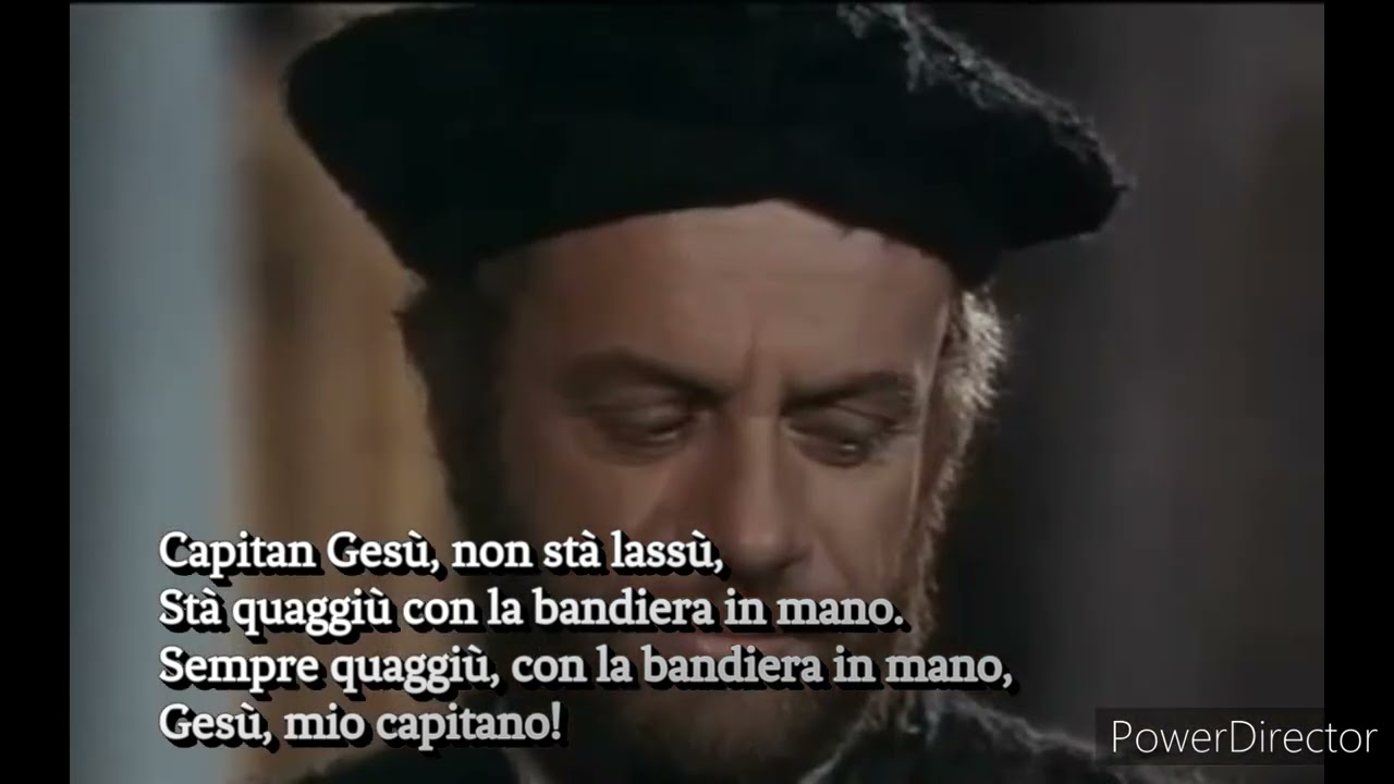 Capitan Gesù Angelo Branduardi subtitulado al español y al italiano