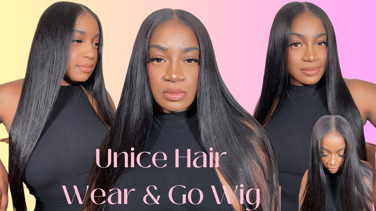 NEW ✨ Beginner Friendly | Glueless Pre-cut Lace Bone Straigh Wear & Go Wig Ft. UNice Hair