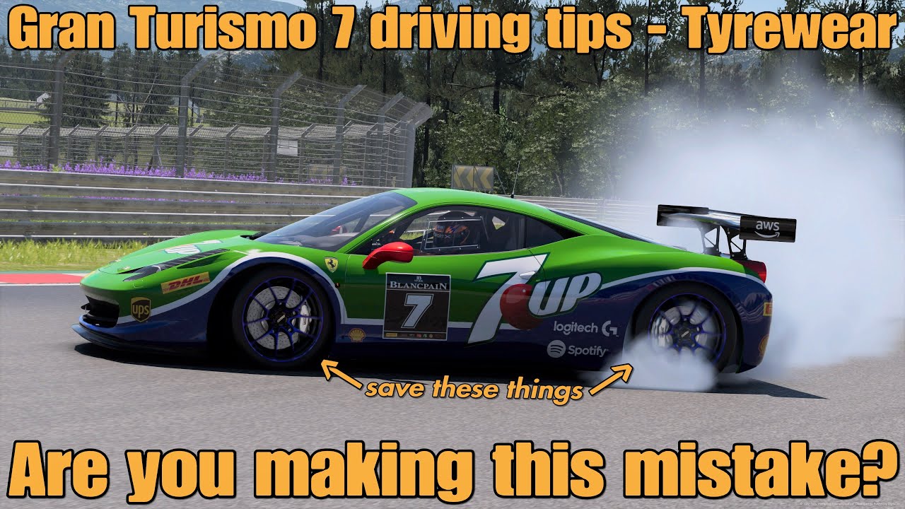 Gran Turismo 7 driving tips - Tyrewear....Are you making this mistake??
