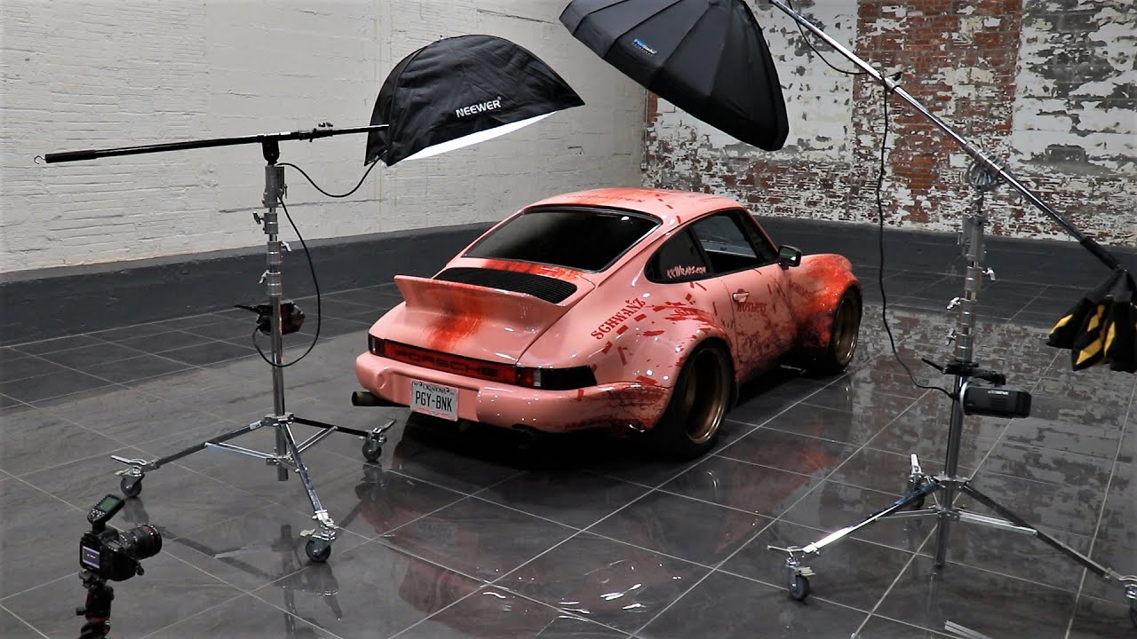 Define Ped Watt - The Light Chaser / Behind the shoot of the 1981 Pink Pig designed Porsche!