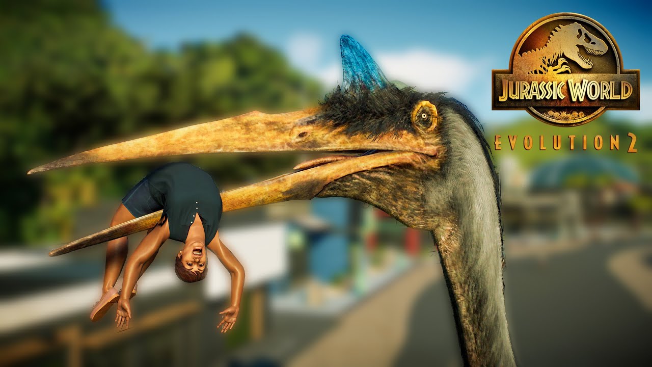 КЕТЦАЛЬКОАТЛЮС ЕДИТ ЛЮДЕЙ! Анимация охоты на кетцалькоатля - Jurassic World Evolution 2