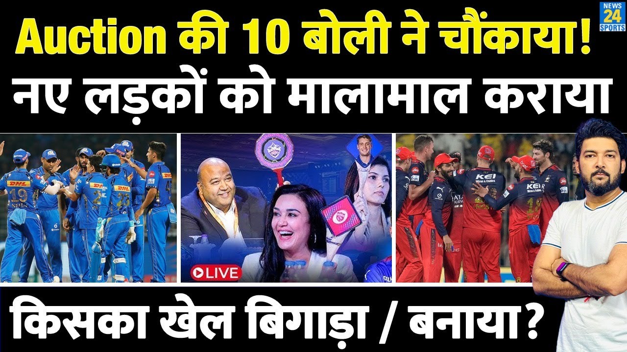 IPL Auction की 10 बोली ने चौंकाया! इन नए लड़कों को मालामाल कराया! किसका खेल बिगाड़ा, किसका बनाया?
