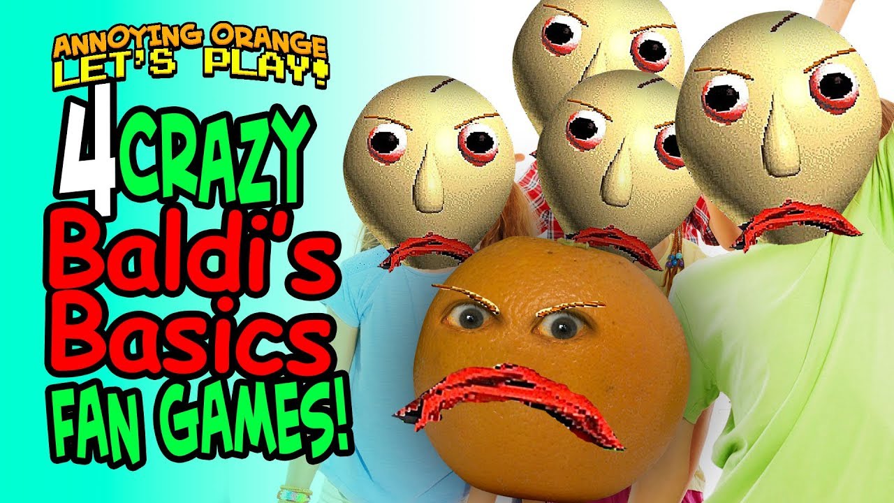 4 безумные игры для фанатов BALDI'S BASICS! [Раздражающие оранжевые игры]
