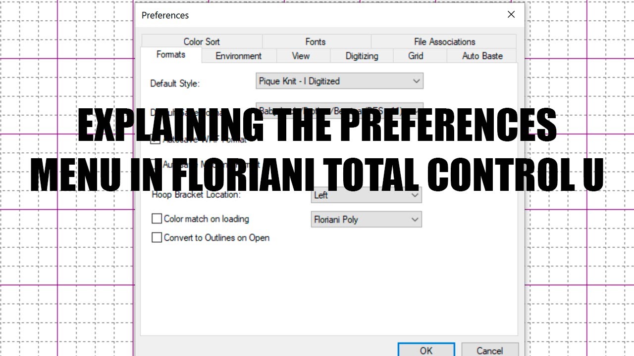 Explaining Preference Menu in FTCU