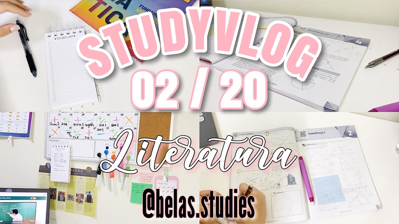 STUDYVLOG 02/20 📚📝 *Literatura* |Bela’s Studies💜