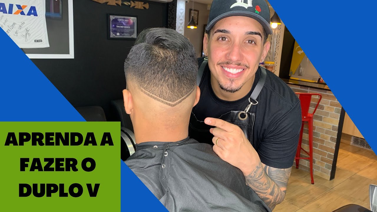 APRENDA A FAZER O RISCO DUPLO V COM DEGRADÊ !