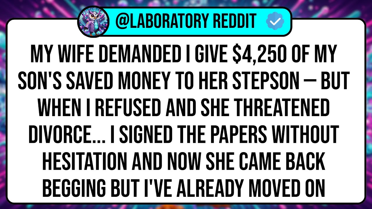 My Wife DEMANDED I Give $4,250 Of My Son's Saved Money To Her Stepson — But When I Refused And ...