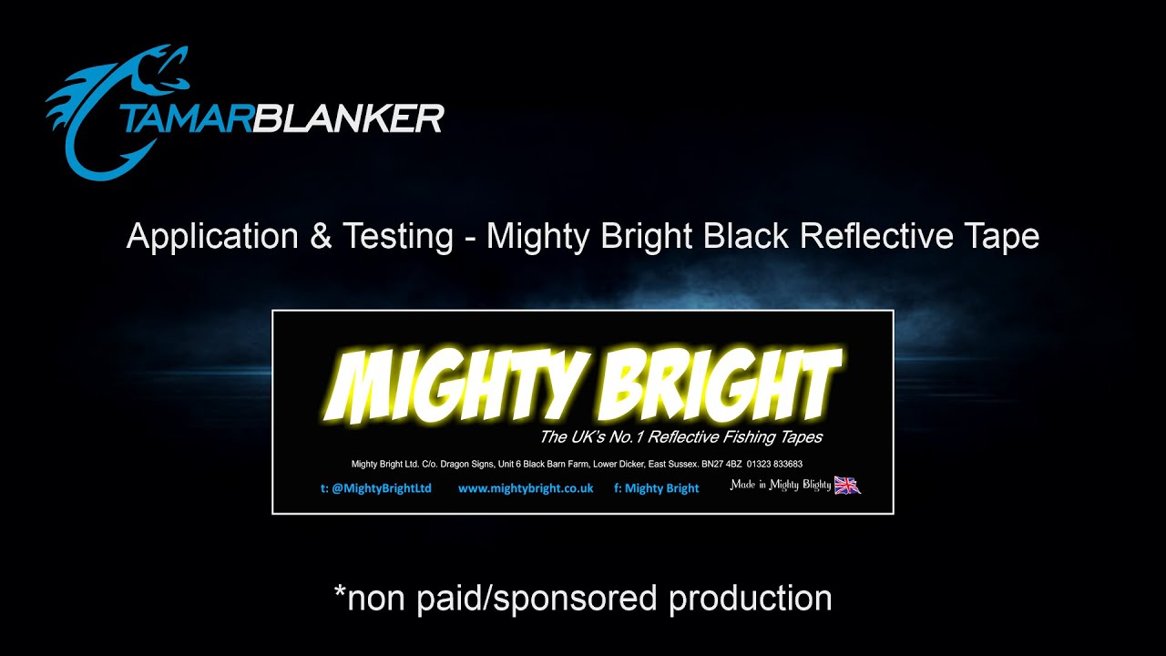 Application & Testing Mighty Bright Black Reflective Tape Review