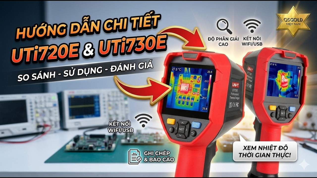 Hướng dẫn chi tiết Camera nhiệt độ Uni-T UTi720E và UTi730E #manual #test #thermalcamera