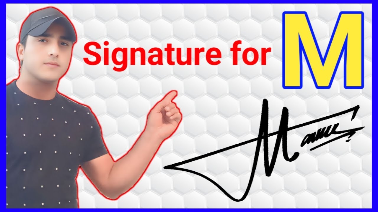 M letter signature style | M signature style | Signature for M