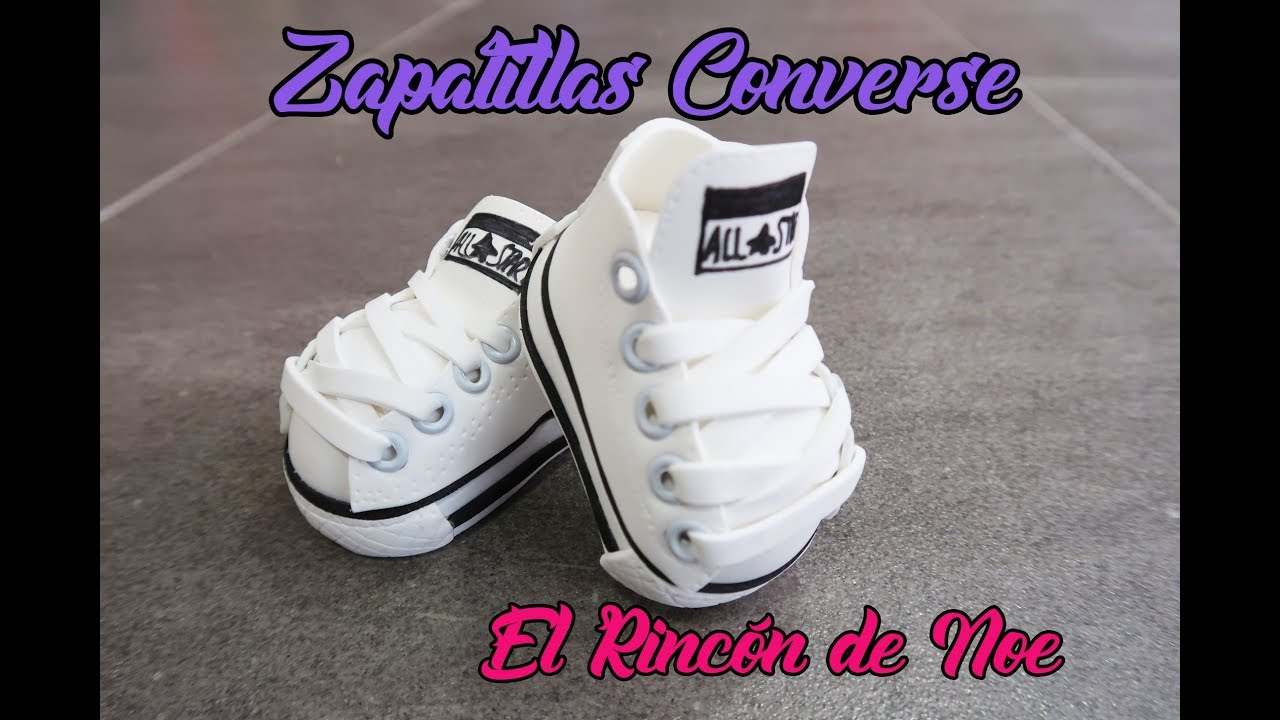 Como hacer zaparillas converse para fofuchas El Rincón de Noe