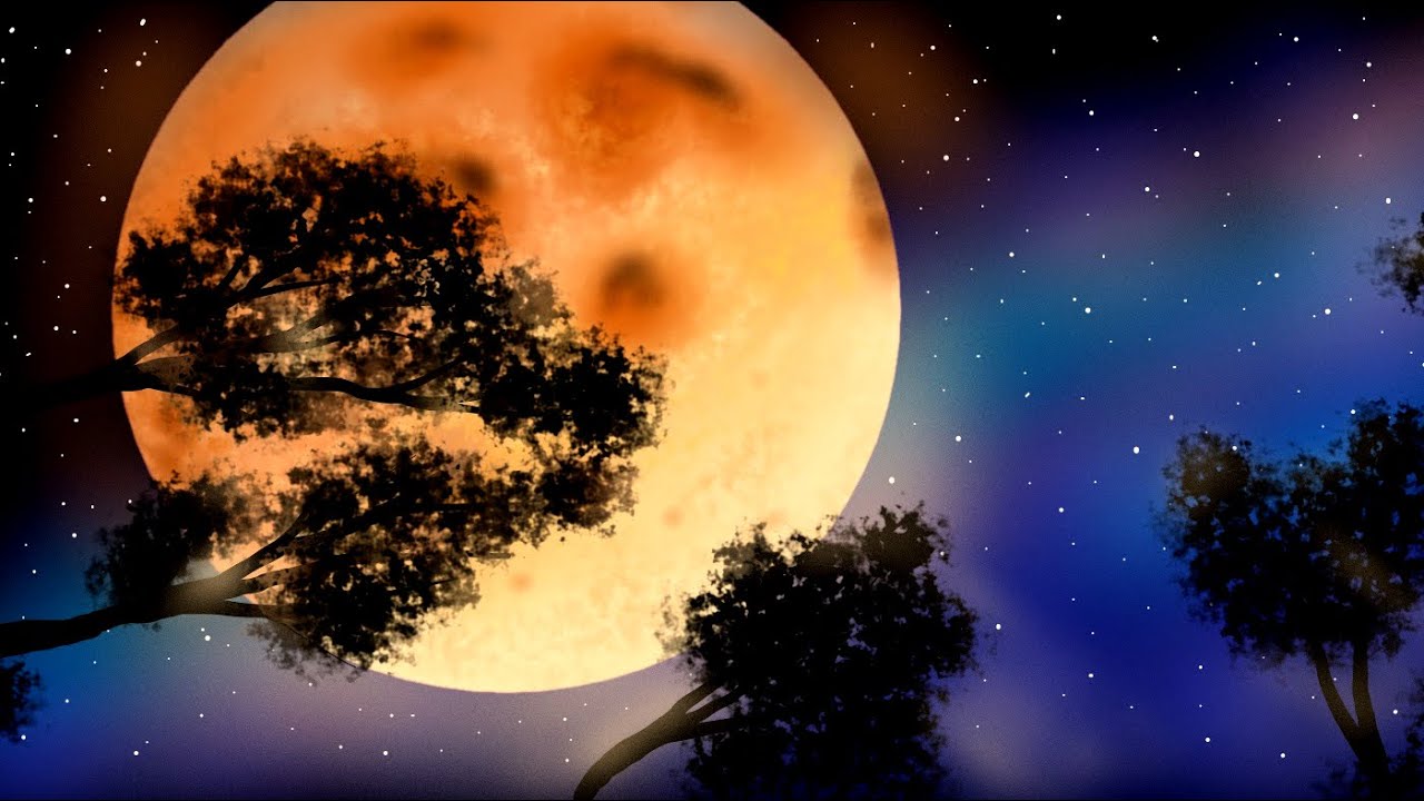 How to easy paint the moon in the sky with microsoft Paint3D