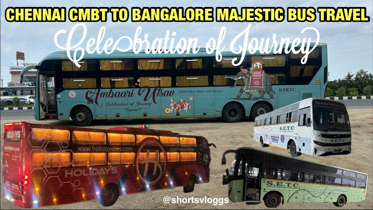 KSRTC💥Chennai to Bangalore Ambaari Utsav 9600 Volvo Multi Axle Sleeper Bus Travel ரதம் மாதிரி போகுது