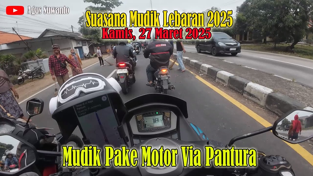 Suasana Mudik Motoran Jakarta - Purwokerto, Kamis 27 Maret 2025 via Pantura