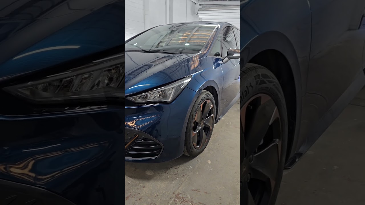 Cupra Born  ceramic coat paint protection.  Gtechniq ultra paint correction. cut and polish wax ev