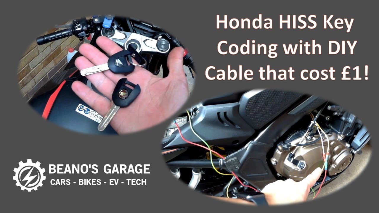 Honda Motorcycle HISS Key Coding using £1 DIY cable!