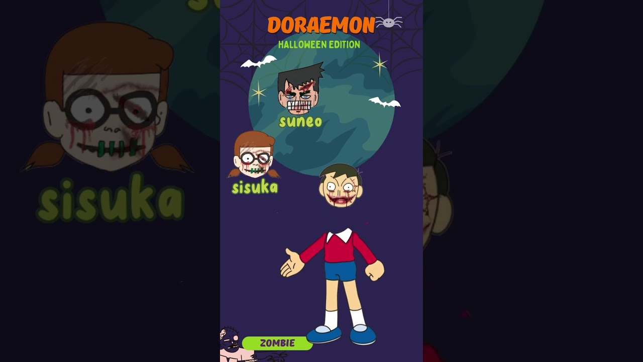 doraemon halloween edition #otakatik #doraemon #tebakgambar
