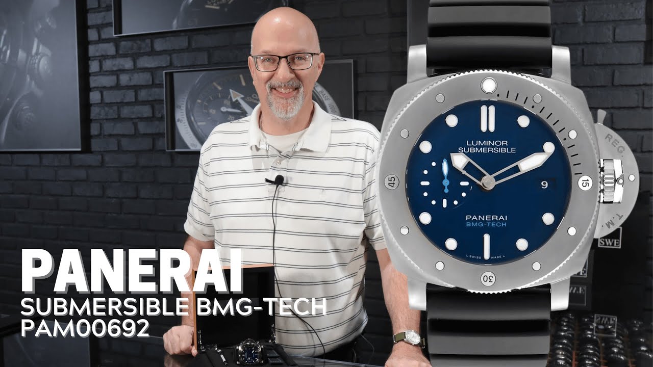 Panerai Submersible BMG TECH Blue Dial Mens Watch PAM00692 Review | SwissWatchExpo
