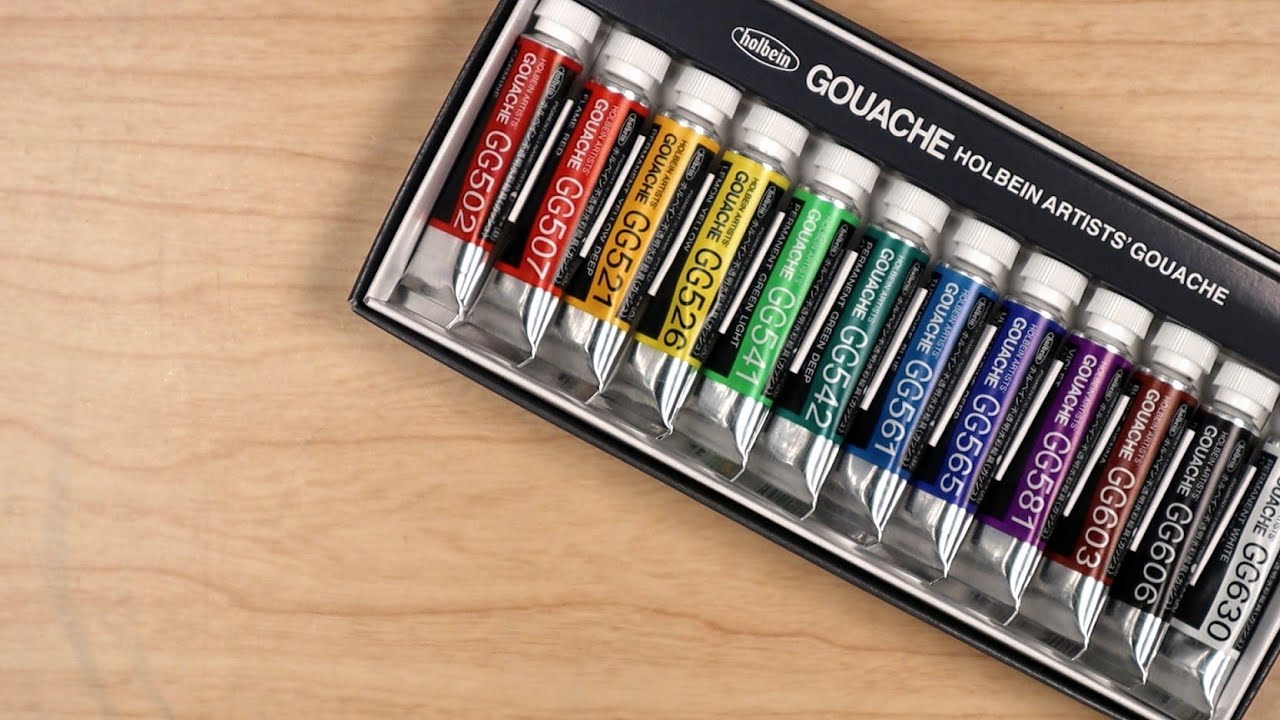 Good Gosh, It's Gouache! ◽ Swatching Holbein