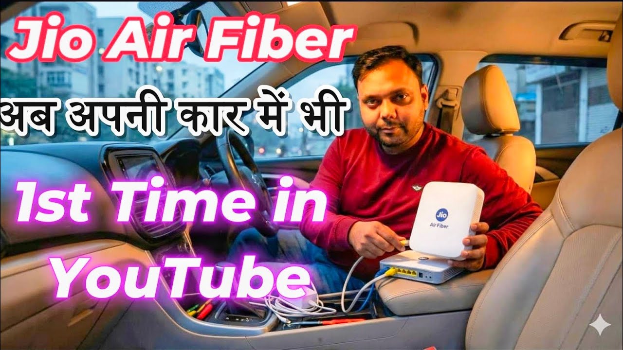 Jio AirFiber in Car 🔥 How to Install & Get High-Speed Internet Anywhere!