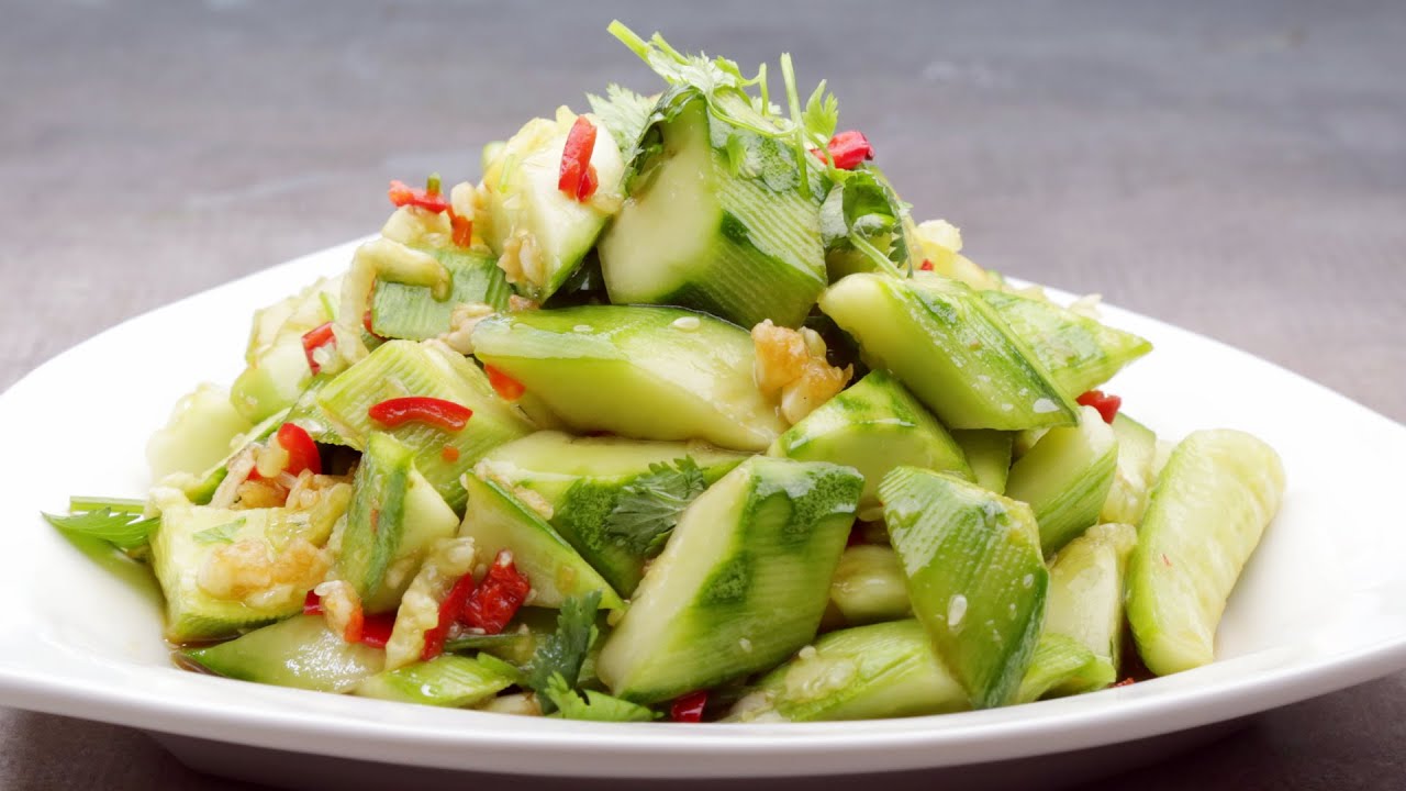 【小郝美食】涼拌黃瓜，清香爽口的簡單做法，三分鐘學會 | appetizer garlic cucumber，Cucumber in Sauce