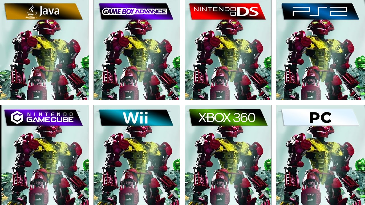 Bionicle Heroes (2006) Java vs GBA vs DS vs PS2 vs GameCube vs Wii vs XBOX 360 vs PC
