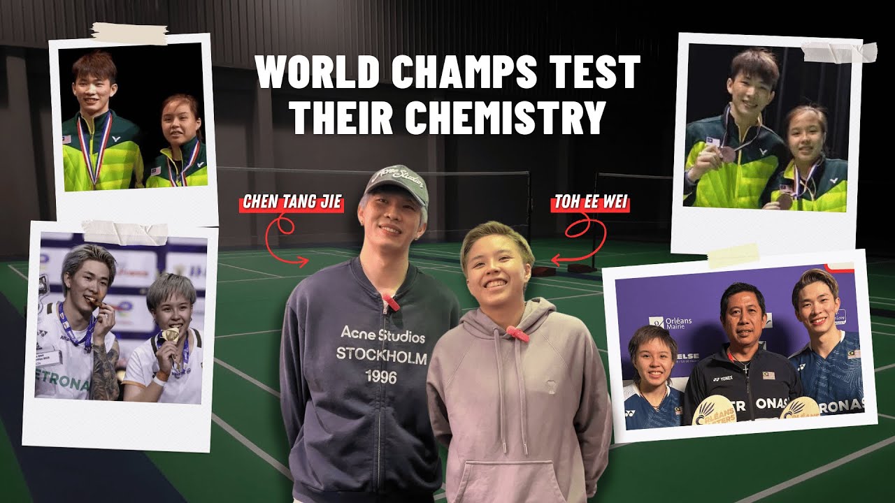 🏸Badminton World Champions: From Nostalgic Pics 📷 to Chemistry Test 🧪 | Chen Tang Jie & Toh Ee Wei