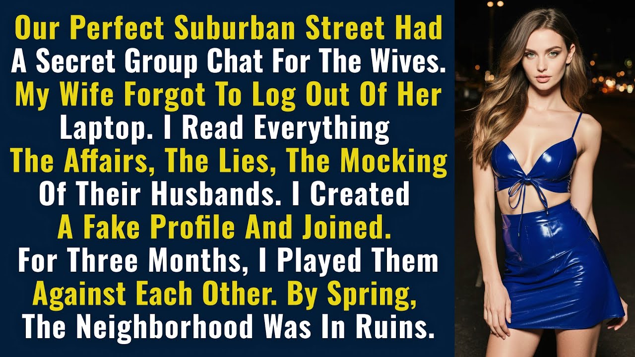 Our Perfect Suburban Street Had A Secret Group Chat For The Wives. My Wife Forgot To Log Out...
