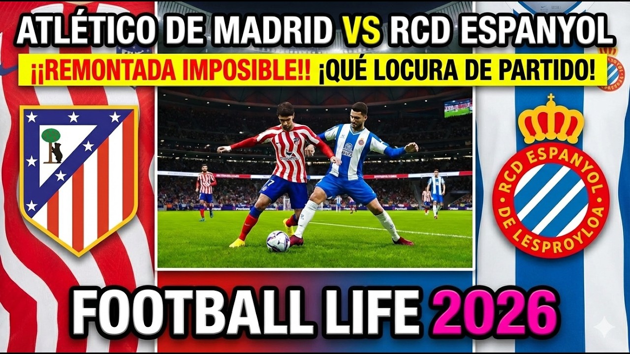 ¿FUNCIONA EL ONCE DEL AS? 🔴⚪ Atleti vs Espanyol | Football Life 2026 | Simulación Real