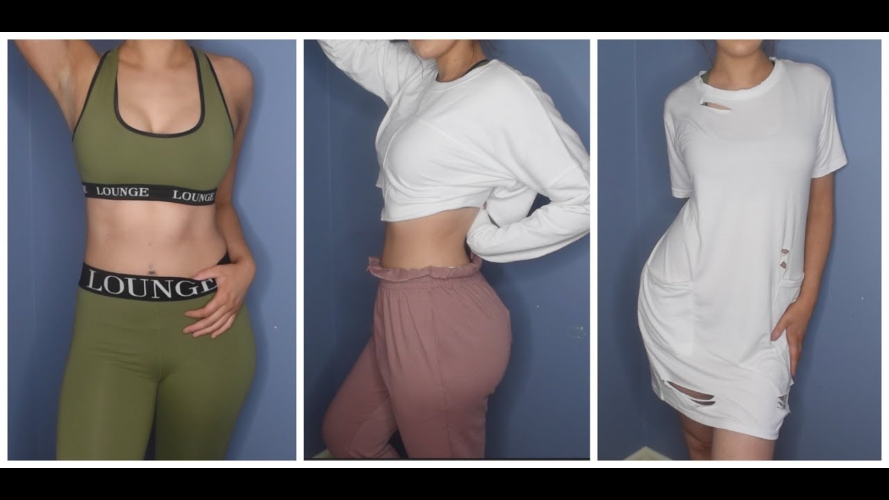 CLOTHING TRY ON HAUL |  Lounge, Misguided, & Pretty Little Thing