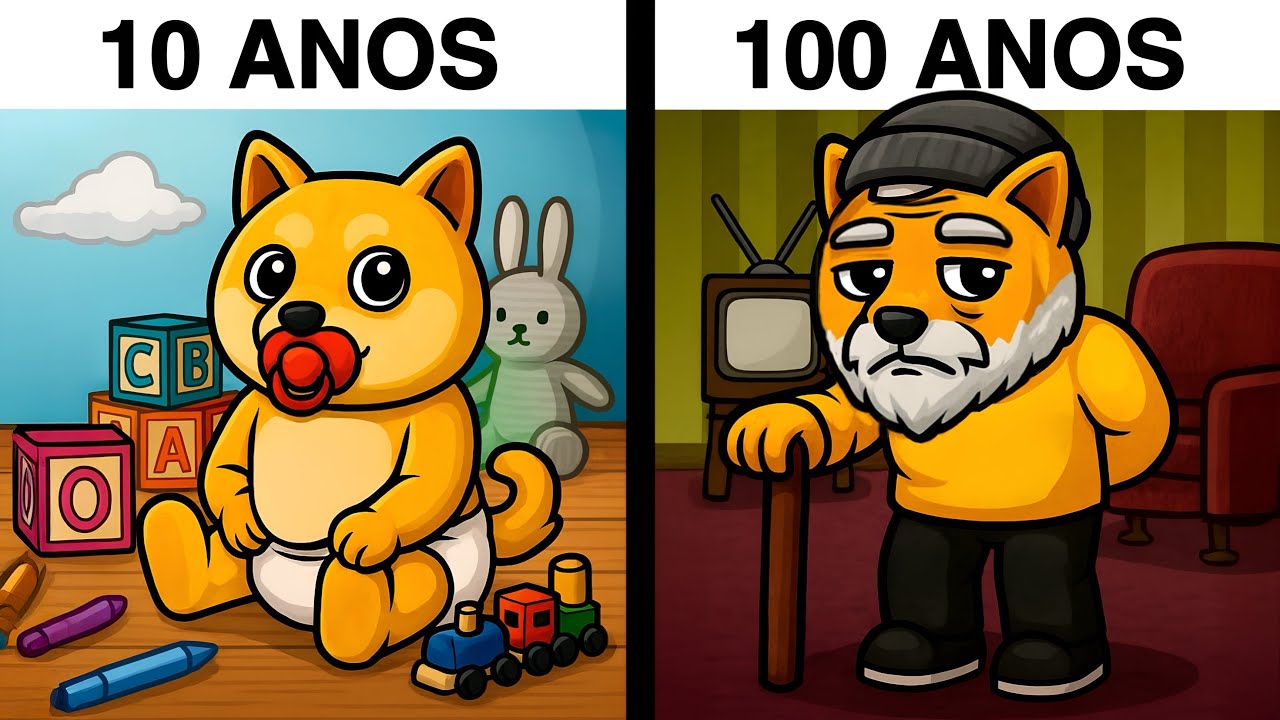 Eu vivi de 0 a 100 ANOS no Roblox...