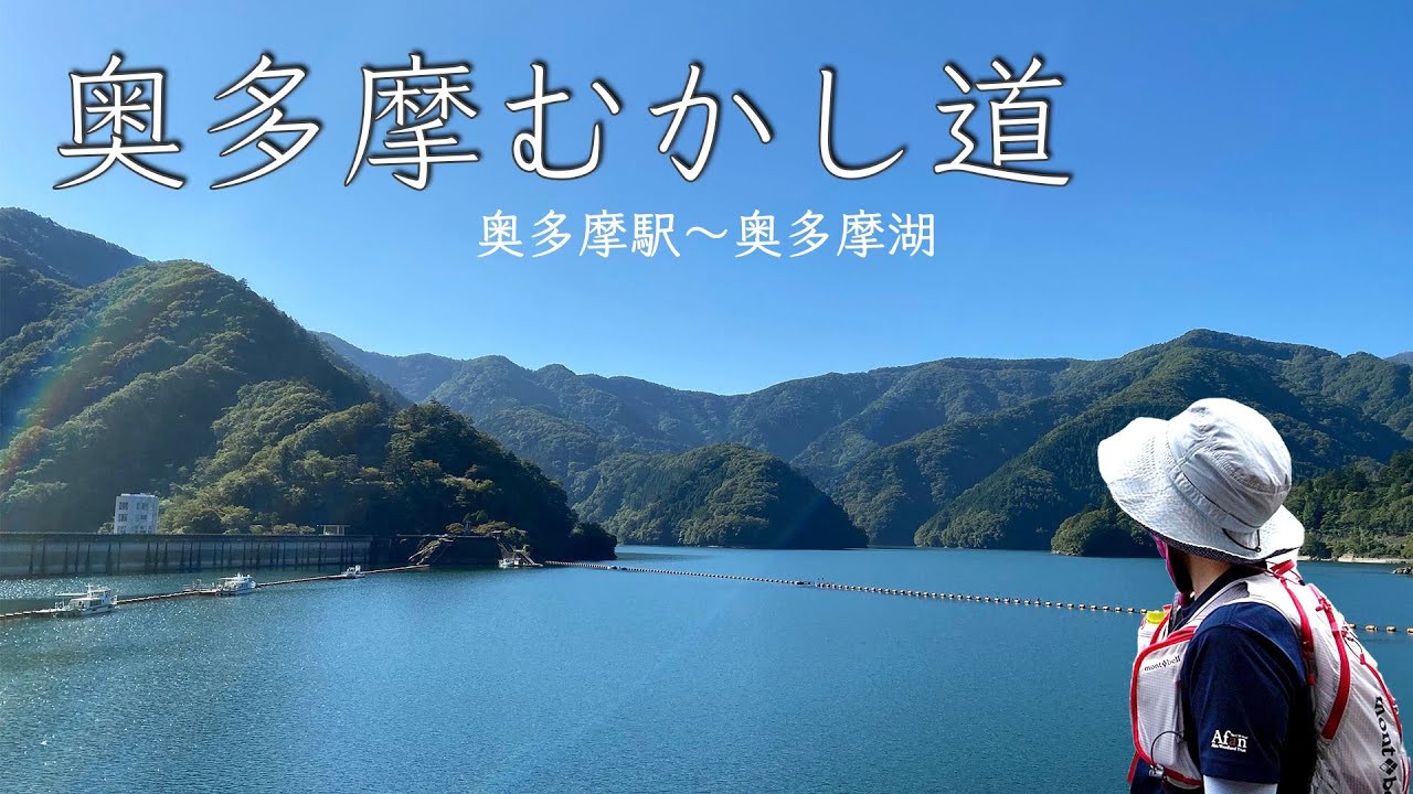 【絶景】奥多摩むかし道ハイキング、見どころ満載！緑豊か、青空、奥多摩湖ブルーに癒される