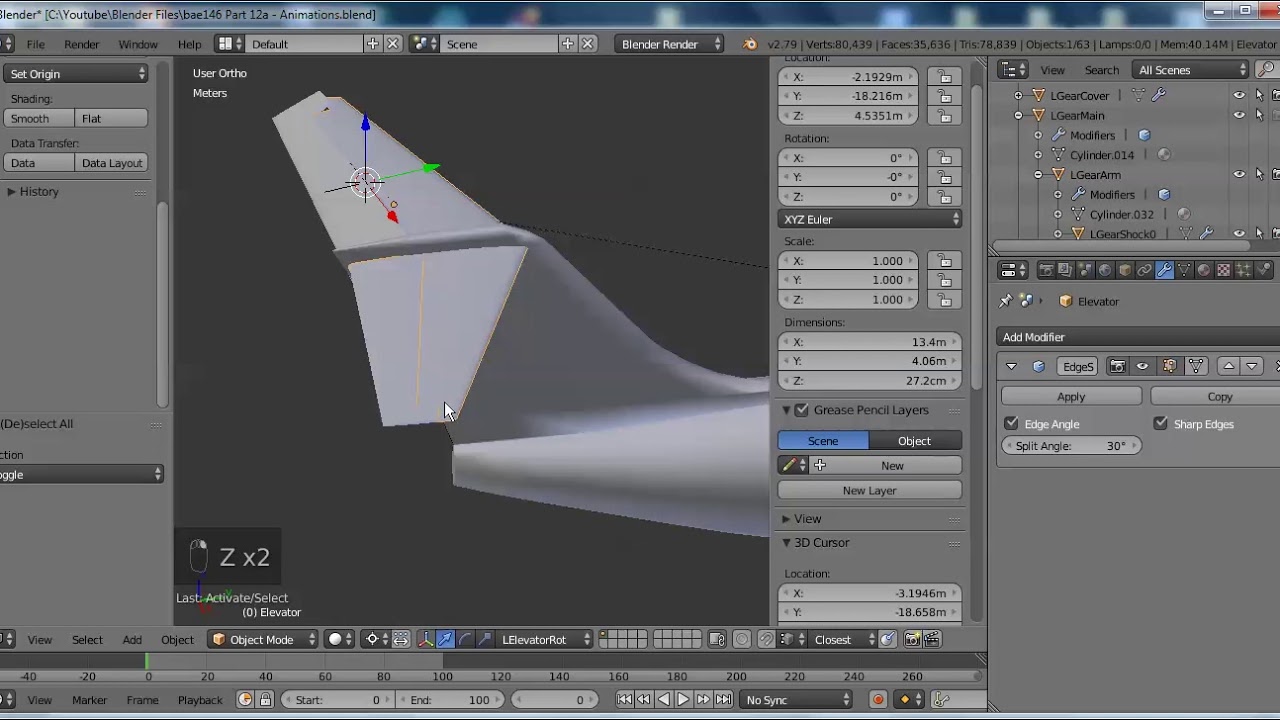 Part 12a - How to make aircraft animation