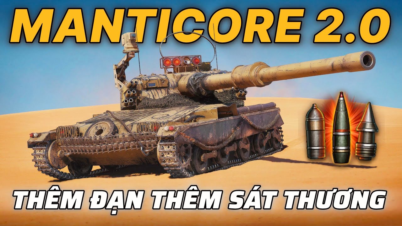 Manticore sau khi tăng thêm 10 viên đạn | World of Tanks