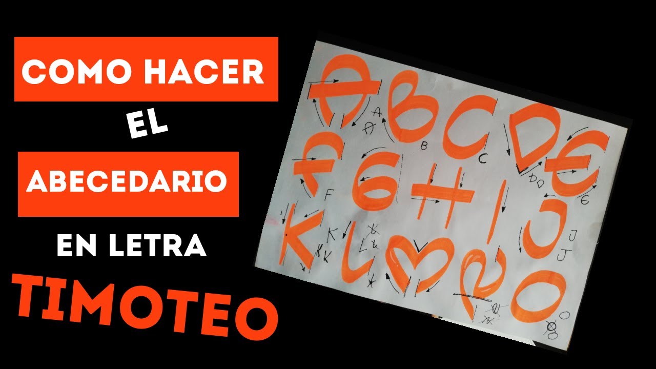 🔹 2020 ABECEDARIO LETRA TIMOTEO clase #1 PARA PRINCIPIANTES / PASÓ A PASÓ / LETRA RINCON