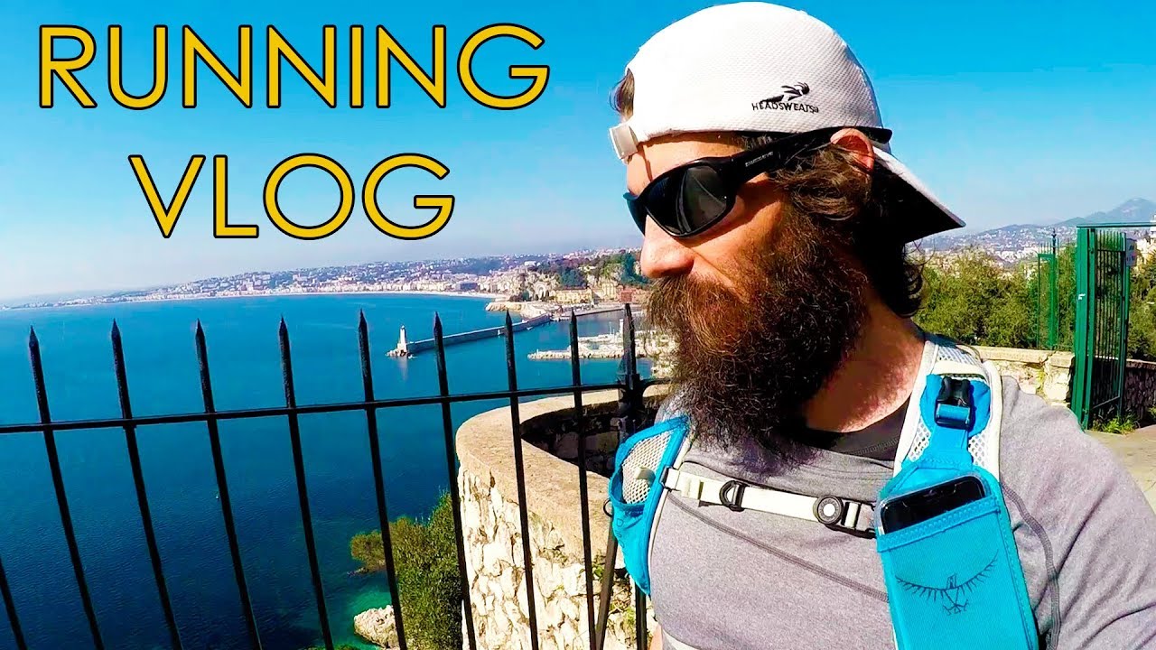 Hilly Long Run in Nice, France | Sunny Running Vlog