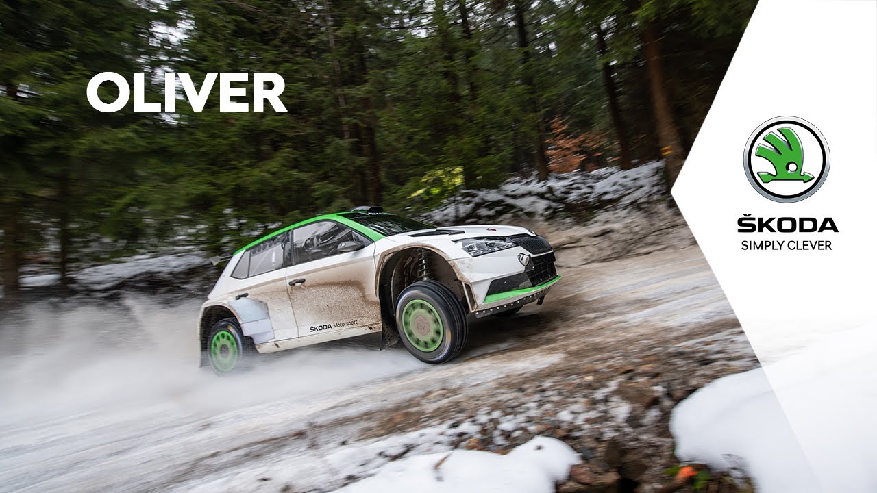 The very first test with Oliver Solberg | &Scaron;KODA Motorsport