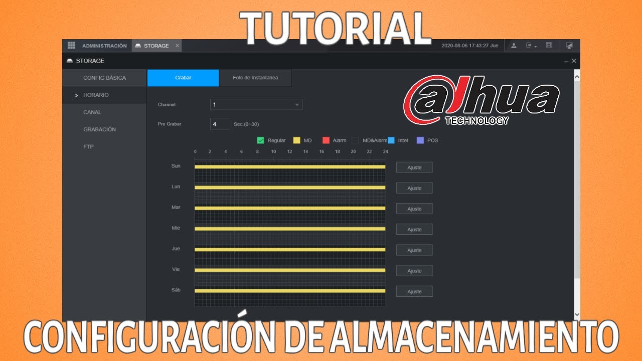 [Tutorial] Configuración de almacenamiento DVR Dahua