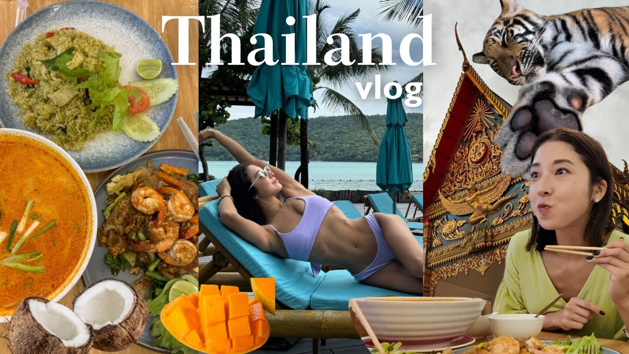 【タイVLOG🇹🇭】6ヶ月の減量から解放された大満喫旅行/食事,セルフケアetc
