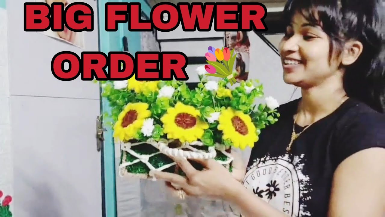 Big Flower Order 💐 | Thank You for Supporting ❤️ | Konkani Vlog | Marina