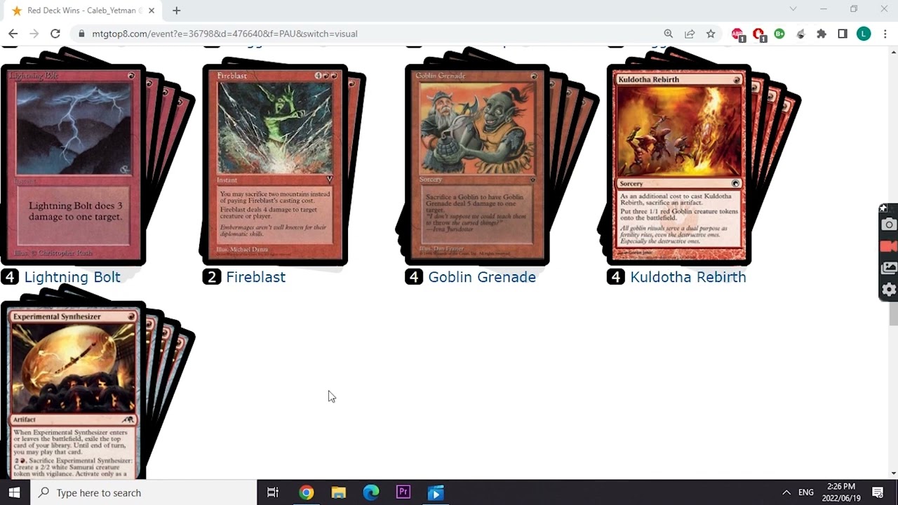 MTG Pauper Deck - Synthesizer Goblins