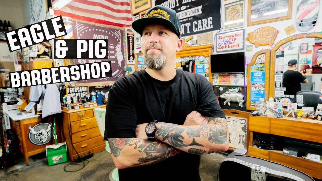 🇺🇸 Eagle & Pig Barbershop Tour | Costa Mesa, California