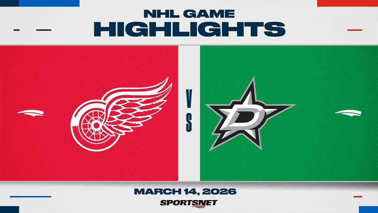 NHL Highlights | Red Wings vs. Stars - March 14, 2026