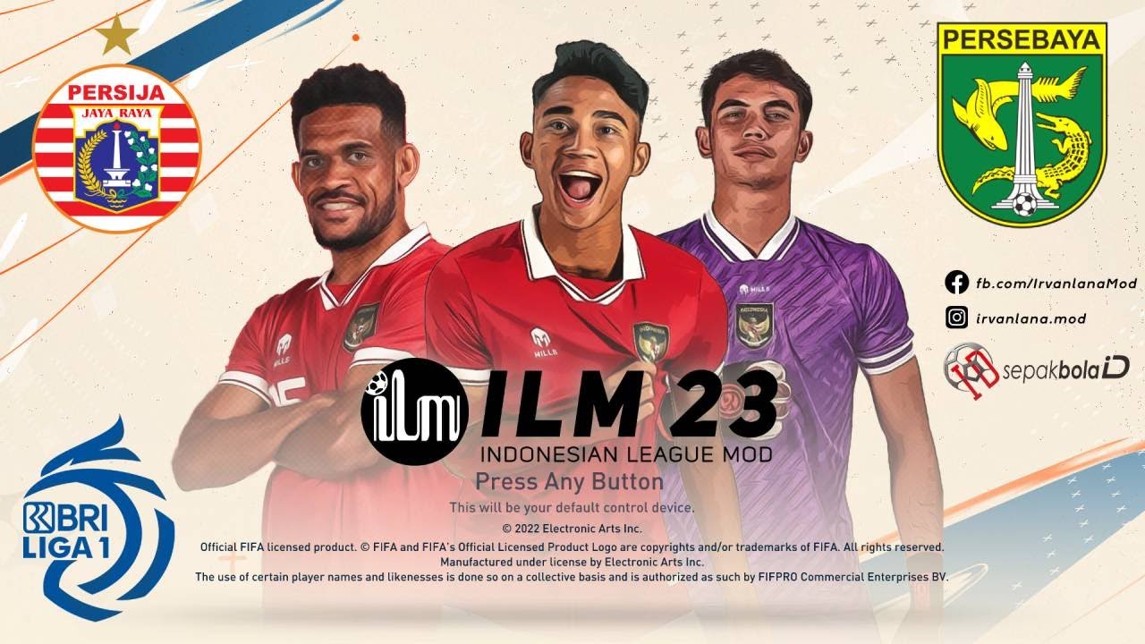 FIFA 23 - BRI Liga 1 - Persija Jakarta vs Persebaya Surabaya | MOD ILM 23
