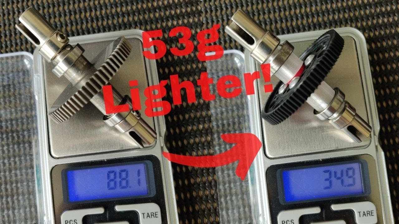 WLtoys 104001 Direct Drive Center Diff Gear Mod - Slipper Eliminator Spur Lockout