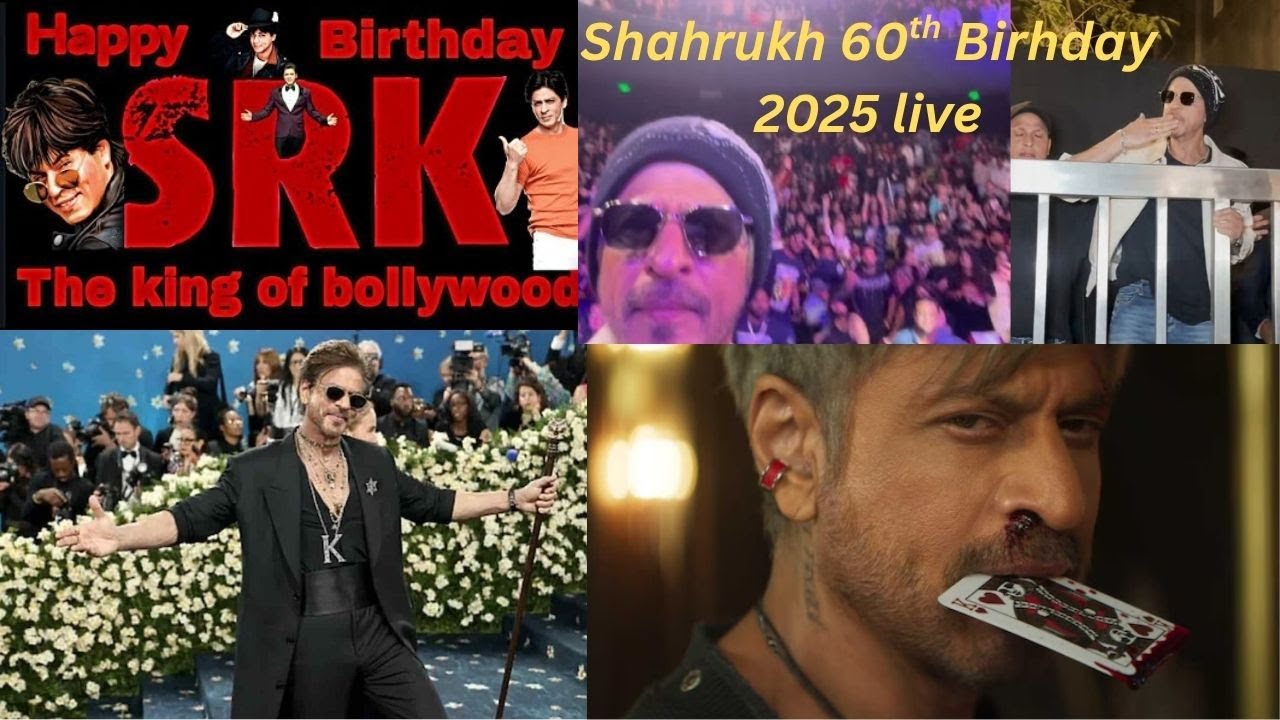 SHAHRUKH KHAN 60 TH BIRTHDAY|KING KHAN |शाहरुख़ ख़ान 60वां जन्मदिन|Badshah Of Bollywood|SRK Birthday